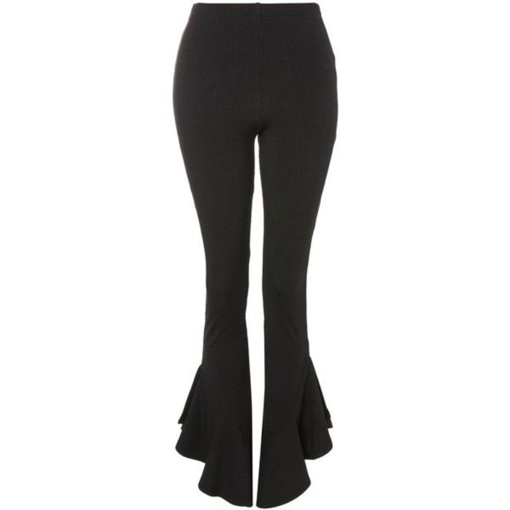 Topshop Frill pants BLACK
